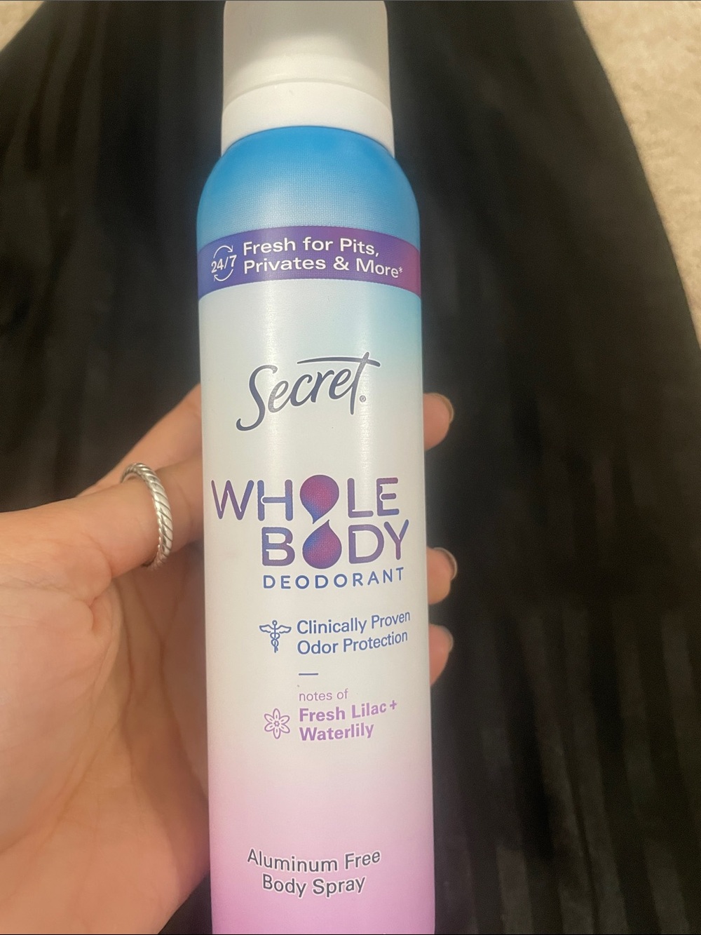 Whole Body Deodorant Body Spray - Fresh Lilac & Waterlily (Purple/Blue)